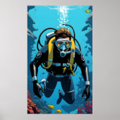 Scuba Diver Poster (Vorne)