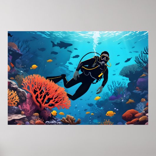 Scuba Diver Poster (Vorne)