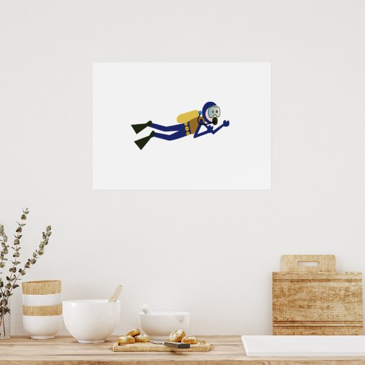 Scuba Diver Poster (Küche)