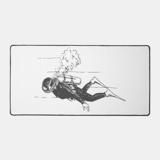 Scuba Diver Schreibtischunterlage (Vorderseite)