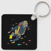 Scuba Diver Scuba Diver Dive Ocean Marine Life und Schlüsselanhänger (Rückseite)