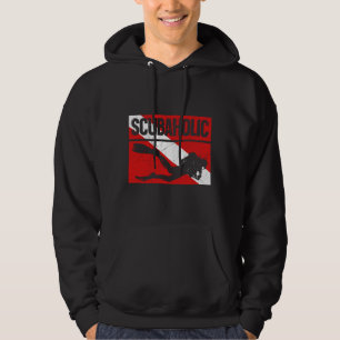 Scuba Diver Scuba Diver Scubaholic Dive Flag Hoodie