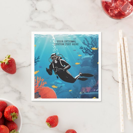 Scuba Diver Serviette (Beispiel)