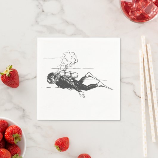 Scuba Diver Serviette (Beispiel)