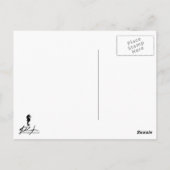 Scuba Diver Silhouette (Frau) Postkarte (Rückseite)