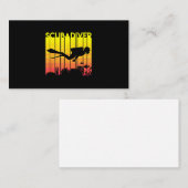 Scuba Diver Silhouette Tauchen Schwimmen Meerestau Visitenkarte (Vorne/Hinten)