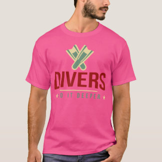 Scuba Diver Solo Diving Buddy Dive Unterwasser Div T-Shirt