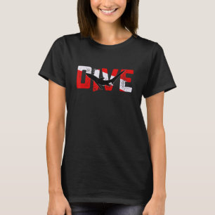 Scuba Diver Thresher Shark Dive Vintag Dive Fla T-Shirt