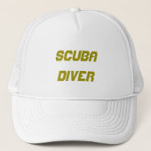 Scuba Diver Trucker Hat Truckerkappe (Vorderseite)