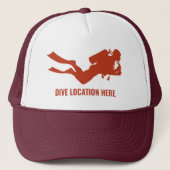 Scuba Diver Truckerkappe (Vorderseite)