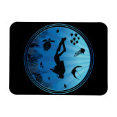 Scuba Diver Unterwasser Magnet (Horizontal)