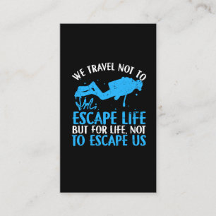 Scuba Diver - Wassersport Scuba Tauchen Schnorchel Visitenkarte