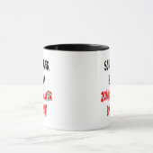 Scuba Diver Zombie Joke Tasse (Zentrum)