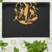 Scuba Divers Ananas Geschirrtuch (Gefaltet)