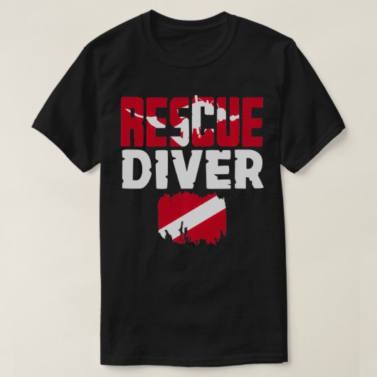 Scuba Divers Certified Rescue Diver T-Shirt (Design vorne)