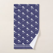 SCUBA DIVERS Mit Monogramm White Navy Gray Badhandtuch Set (Handtuch)