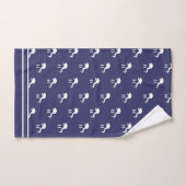 SCUBA DIVERS Mit Monogramm White Navy Gray Badhandtuch Set (Handtuch)