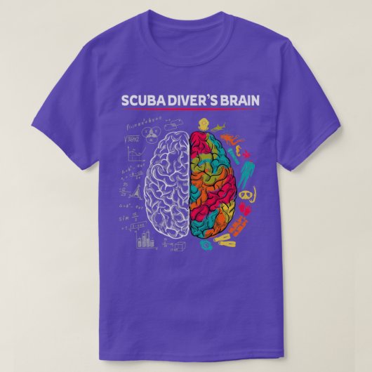 Scuba Diverx27s Gehirn T-Shirt (Design vorne)