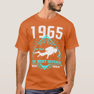 Scuba Diving 1965 Geburtstag Diver Geschenk T-Shirt