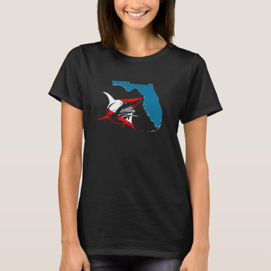 Scuba Diving Accessories Florida Shark Dive Flag S T-Shirt (Vorderseite)