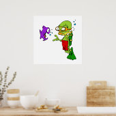 Scuba Diving Alien Poster (Küche)
