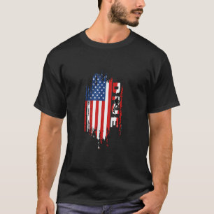 Scuba Diving America Flag Snorkeling Team Dive T-Shirt