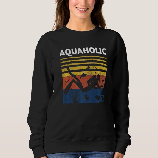 Scuba Diving Aquaholic Sweatshirt (Vorderseite)