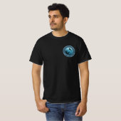 Scuba Diving Blue Sea Round Design T-Shirt (Vorne ganz)