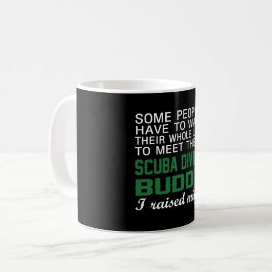 Scuba Diving Buddy Kaffeetasse (Vorderseite Links)