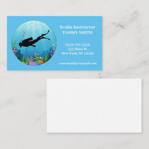 Scuba Diving Business Card Visitenkarte