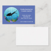Scuba Diving Business Card Visitenkarte (Vorne/Hinten)