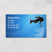 Scuba Diving Business Cards Visitenkarte (Vorderseite)