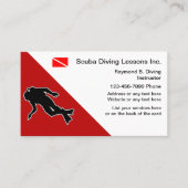 Scuba Diving Business Cards Visitenkarte (Vorderseite)