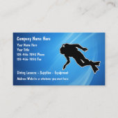 Scuba Diving Business Cards Visitenkarte (Vorderseite)