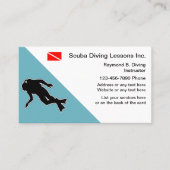 Scuba Diving Business Cards Visitenkarte (Vorderseite)