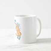 Scuba Diving Cat Jagd Fisch Kaffeetasse (VorderseiteRechts)