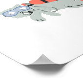 Scuba diving cat Kinderzimmer baby kids Poster (Ecke)