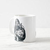 Scuba Diving Cat Vater Kaffeetasse (Vorderseite Links)