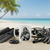 Scuba Diving Cat Vater Kaffeetasse