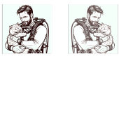 Scuba Diving Cat Vater T-Shirt