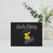 Scuba Diving Chick #4 Postkarte (Stehend Vorderseite)