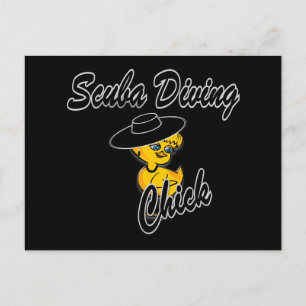Scuba Diving Chick #4 Postkarte