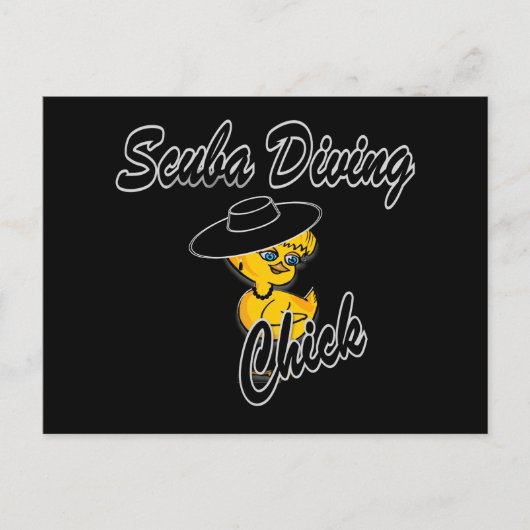 Scuba Diving Chick #4 Postkarte (Vorderseite)