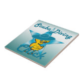 Scuba Diving Chick #7 Fliese (Seite)