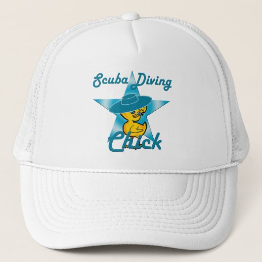 Scuba Diving Chick #7 Truckerkappe (Vorderseite)
