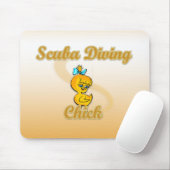 Scuba Diving Chick Mousepad (Mit Mouse)