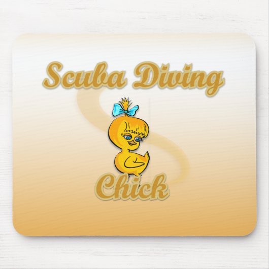 Scuba Diving Chick Mousepad (Vorne)