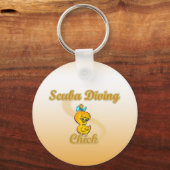 Scuba Diving Chick Schlüsselanhänger (Vorderseite)