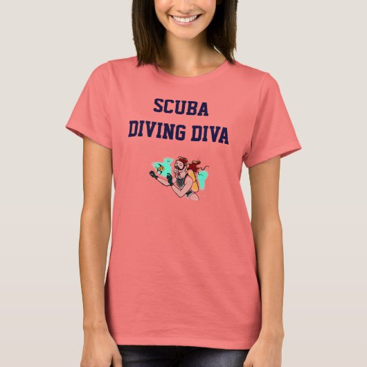 SCUBA DIVING DIVA T-Shirt (Vorderseite)