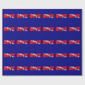 Scuba Diving DIVE Geschenkpapier (Flach)